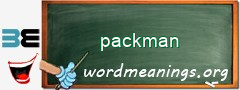 WordMeaning blackboard for packman